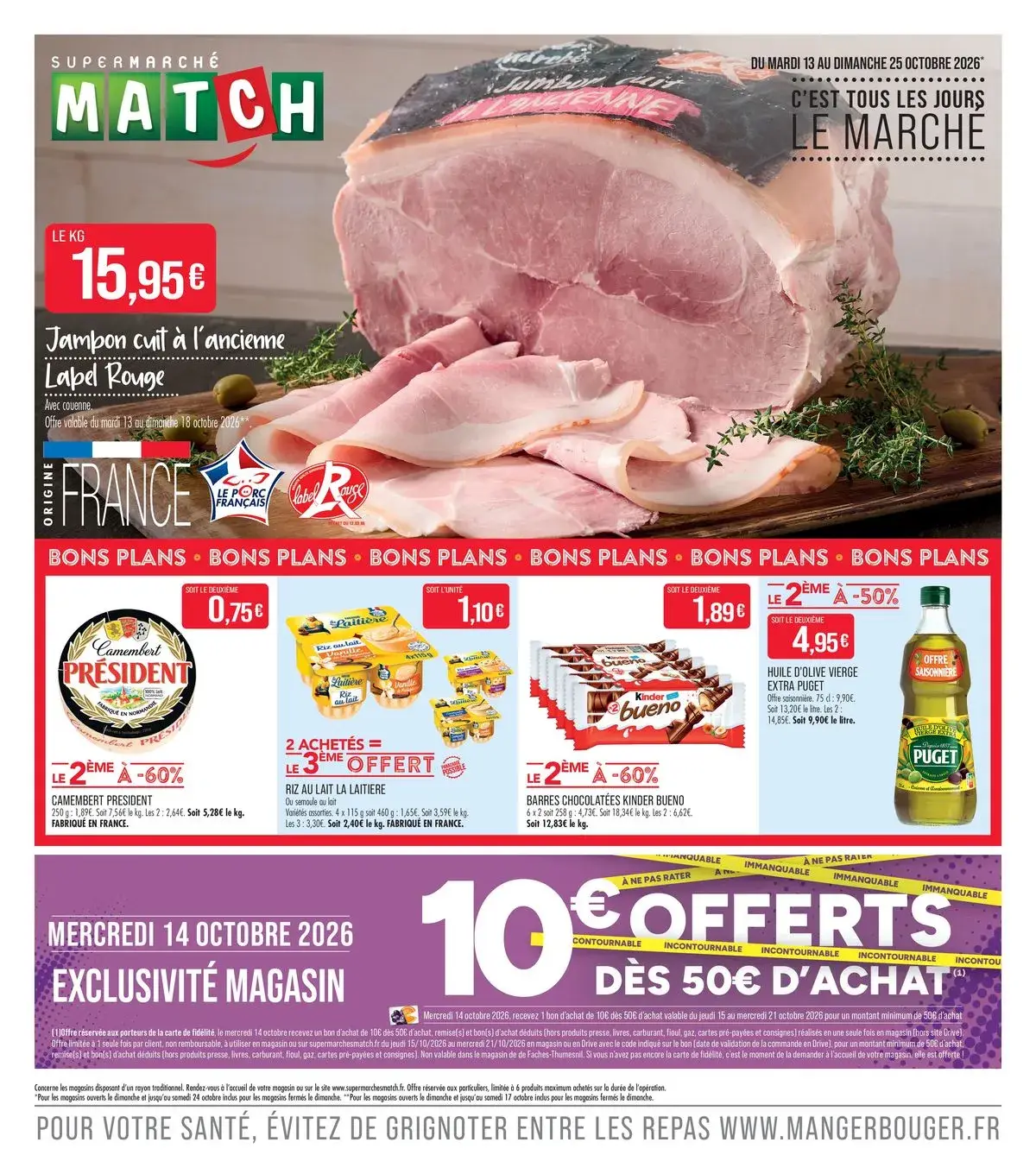 Supermarché Match — CEST TOUS LES JOURS LE MARCHÉ
